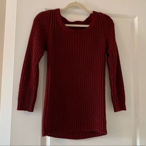 Charlotte Russe Maroon Knit Sweater
